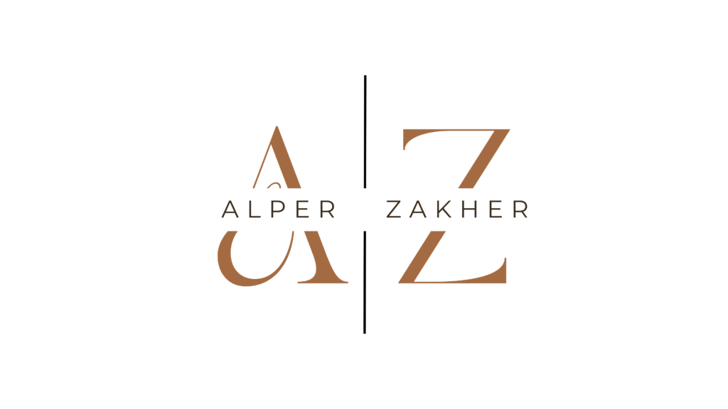 Alper Zakher White Background Logo