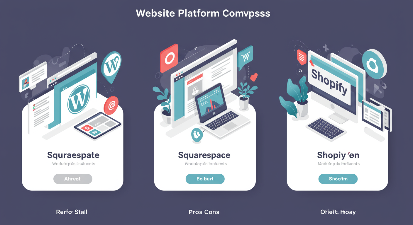 The Ultimate Guide to Choosing the Right Website Platform: WordPress vs. Squarespace vs. Shopify